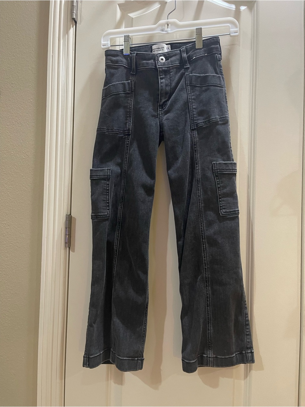 abercrombie kids Black Cargo Jeans for Girls